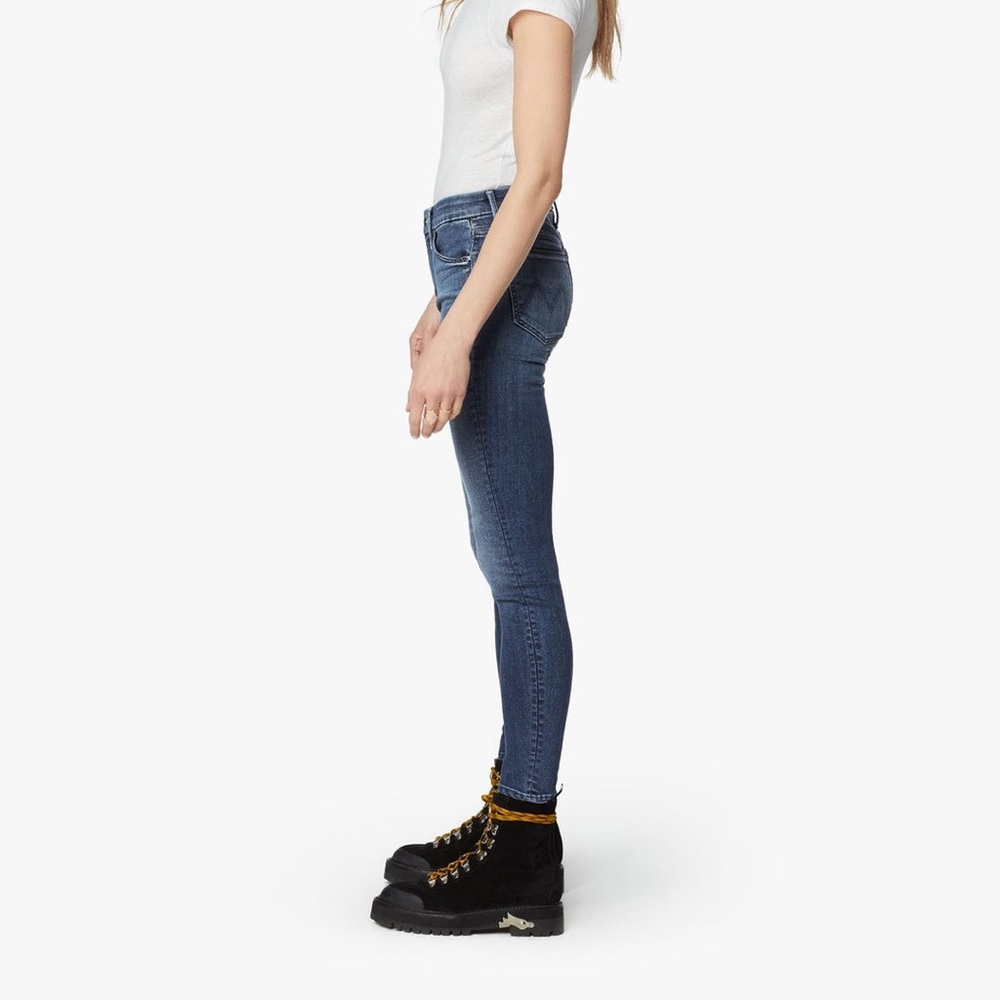 Mother High Waisted Jeans Looker Ankle Watch Me Size 27 - Picture 8 of 10